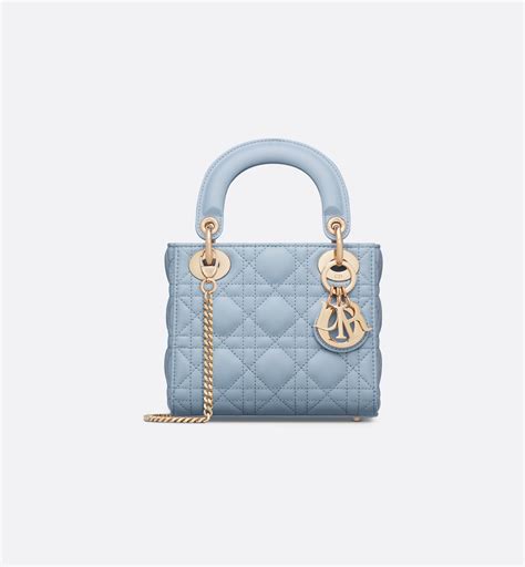 Mini Lady Dior Bag Hydrangea Pink Cannage Lambskin 